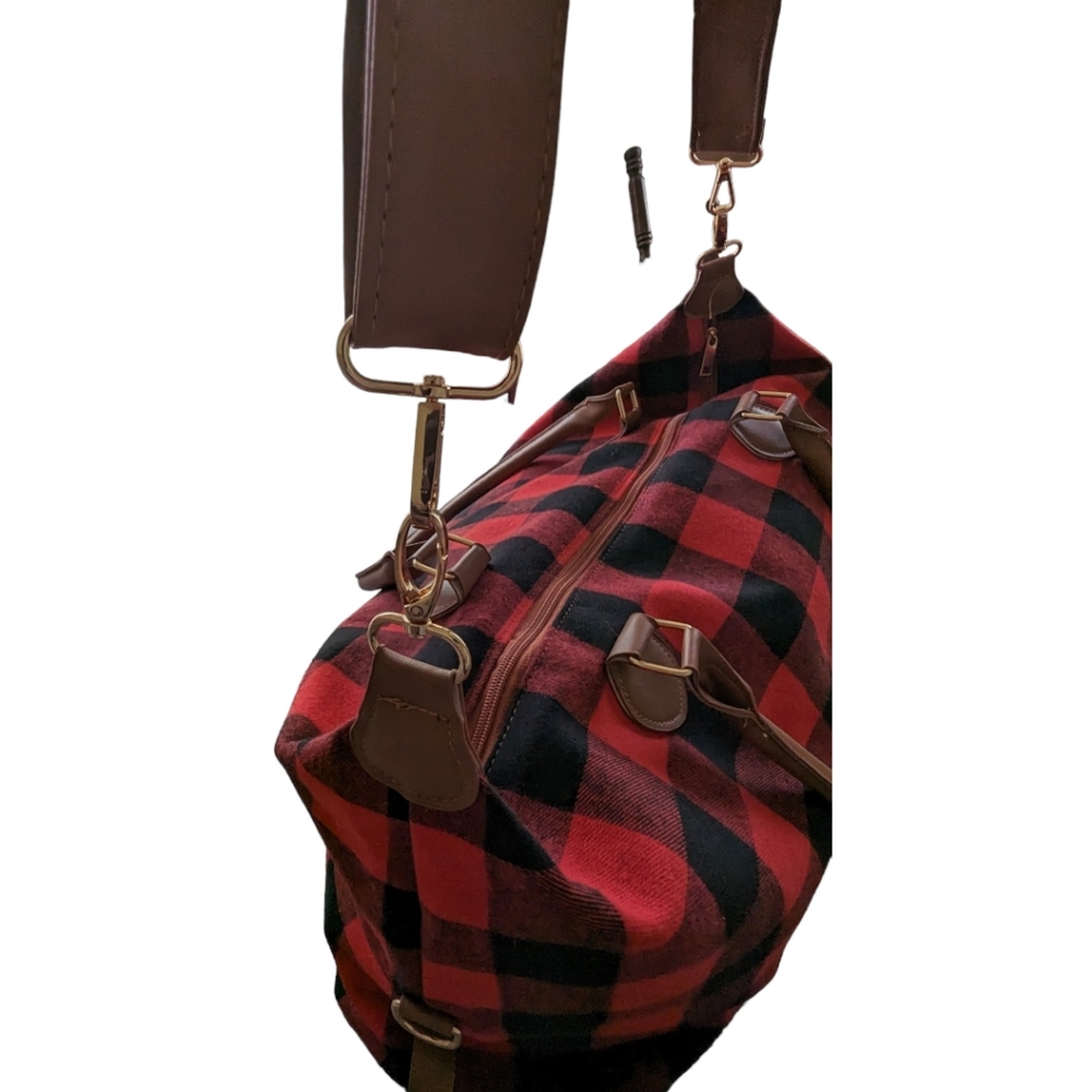 Black Buffalo Print Weekender Bag - Picture 13 of 17